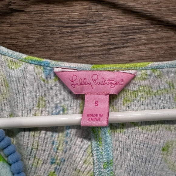 Lilly Pulitzer Green and Blue Midi Dress Sundress Women’s Size Small - Picture 4 of 7